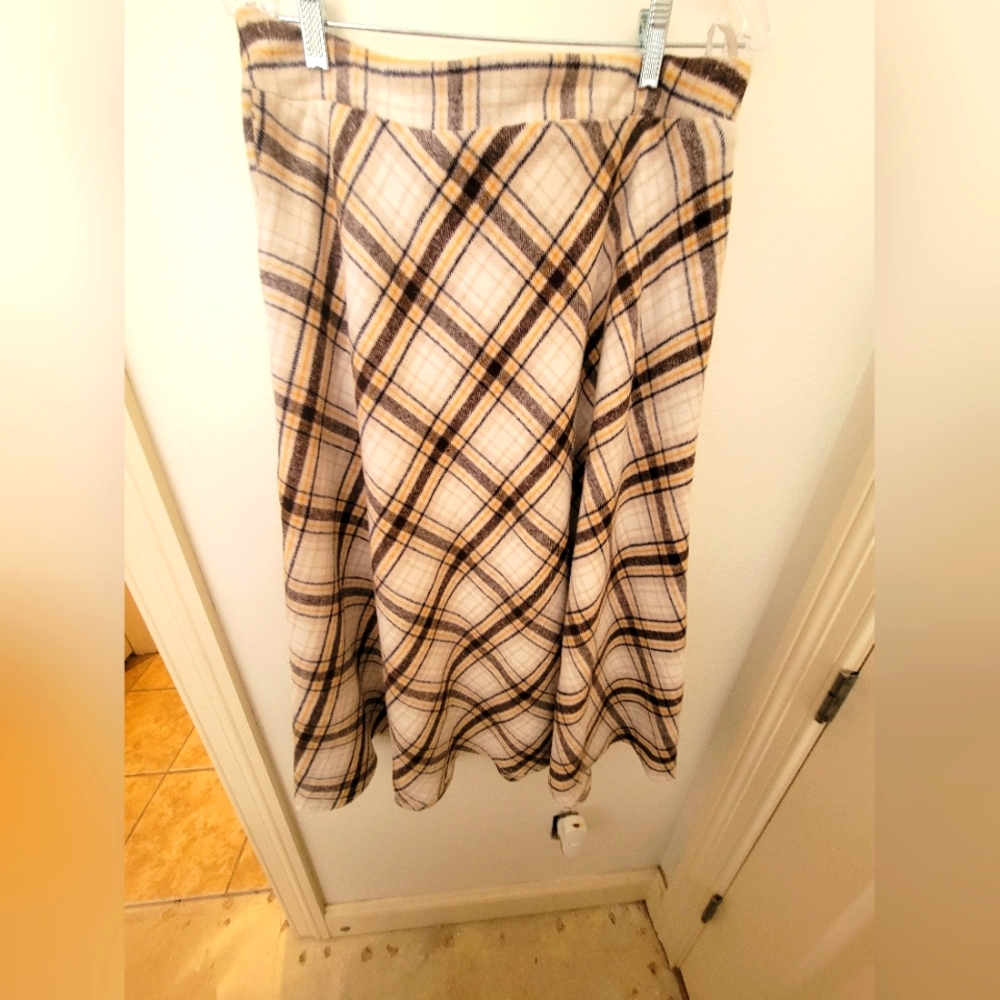 Plaid Maxi Skirt